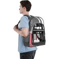 thumbnail image 7 of Heavy Duty Stylish Clear Backpack - 15L Large Transparent Bag with Adjustable Straps, Multiple Pockets & Compartments - Durable See-Through Plastic Clear Book Bag for School, Work - Rose Pink, 7 of 7