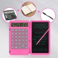thumbnail image 4 of TFixol Calculator Writing Board USB Charging Carry on Convenient for Work and Study Also Inkless Drawing Or Planning Boards Pink, 4 of 8