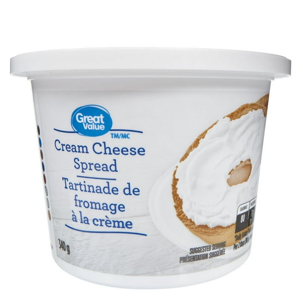 Great Value Cream Cheese Spread, 340 g Walmart.ca
