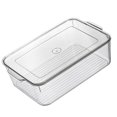 thumbnail image 3 of Refrigerador Caja de mantenimiento fresco Cajón transparente de PET Refrigerador Organizador de almacenamiento de bebidas con tapa, Estilo alto ensanchado Advancent HA005035-02, 3 of 7