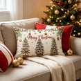 thumbnail image 5 of Christmas Rectangular Pillow Cover 12x20 Inches Soft Polyester Long Throw Pillow Case Decorative Cushion Cover For Sofa Bedroom Holiday, 5 of 6