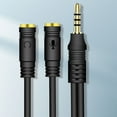 thumbnail image 6 of Adapter Cable 2-in-1 High Fidelity 3.5mm Earphone AUX Splitter Converter for Mobile Phone,Black, 6 of 8