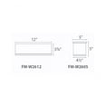 thumbnail image 4 of FM-W2612-BK-WAC Lighting-Tube-30W 1 LED Outdoor Flush Mount-12 Inches Wide by 3.88 Inches High-Black Finish, 4 of 7