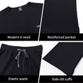 thumbnail image 4 of Niaahinn Scrubs for Women Set - V-Neck Top & Elastic Waist Pants for Nursing Uniforms with 7 Pockets, 4 of 7