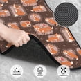 thumbnail image 3 of Honeii Beautiful Fox Print Car Foot Mat Four-Piece Set - Front & Rear Universal Car Floor Mats for SUVs, Trucks, Sedans, 3 of 7
