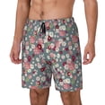 thumbnail image 2 of Haiem Daisies Flowers Mens Swim Trunks with Compression Liner 2 in 1 Swimming Shorts Stretch Swimwear Quick Dry,Board Shorts-Small, 2 of 9