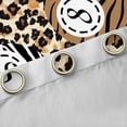 thumbnail image 4 of Erosebridal Leopard Zebra Lucky 8 Ball Black Out Curtains, Cute Sport Curtains Pack of 2 (42x63 Each) for Girls and Boys, 4 of 6