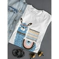 thumbnail image 3 of Cute Ethnic Llama Cartoon T-Shirt Women -Image by Shutterstock, Female x-Large, 3 of 4