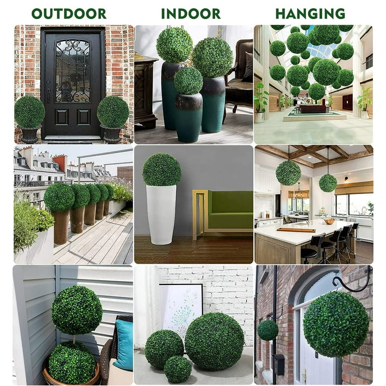 5PCS Greenery Artificial Hanging Balls Greenery Balls Boxwood Balls Home  Decor