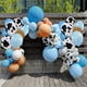 thumbnail image 5 of Juego de guirnaldas con forma de arco con globos para decoración de fiesta, 158 piezas, diseño de vaca azul, 5 of 6