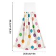 thumbnail image 6 of Yayeee Kitchen Hanging Hand Towels Set of 2 with Loop Bathroom Absorbent Tie Towel, Polka Dot, 6 of 7