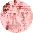 thumbnail image 1 of Ahgly Company Indoor Round Abstract Red Modern Area Rugs, 6' Round, 1 of 4