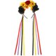 thumbnail image 1 of Diadema de flores de Halloween Diadema de flores de peonía rosa Diadema de flores decorativa con cinta, 1 of 8