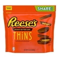 thumbnail image 3 of Reese's Peanut Butter Cups Thins Milk Chocolate Candy Pouch - 7.37oz, 3 of 5