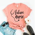 thumbnail image 1 of Future Nurse T-shirt Nursing Shirts Graduation Gift Student Top Women's Rn Tshirt Stethoscope Tee Appreciation Shirt, 1 of 3