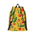 thumbnail image 2 of Balery Colorful Vegetables Vintage Canvas Backpack for Men and Women - Large Capacity, Durable Travel Laptop Bag for School, Work, Hiking, and Outdoor Activities, 2 of 6