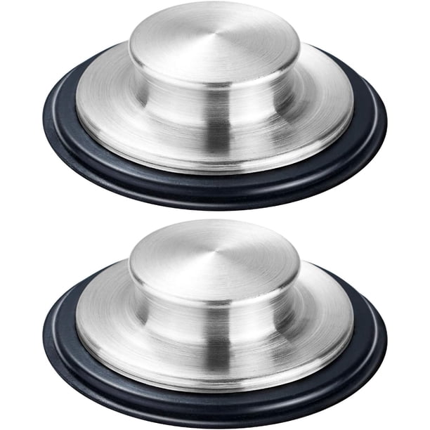 Tapón para fregadero de cocina resistente a la corrosión, mango de fácil agarre, tapa de drenaje de fregadero de acero inoxidable con diseño antiobstrucción para fregaderos universales, reemplazo
