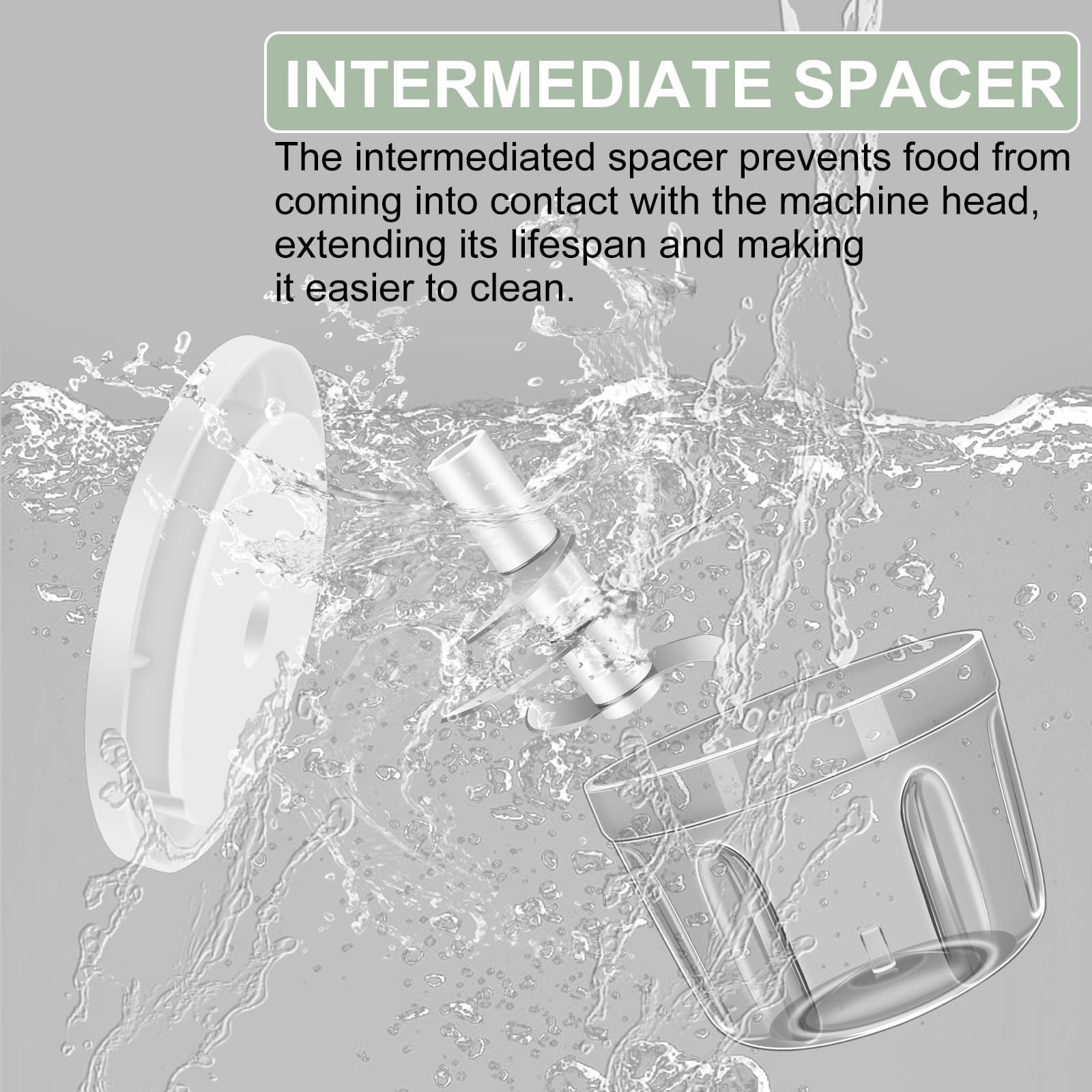 Electric Garlic Chopper 250ML, Mini Vegetable Chopper 2 in 1 Food Chopper Garlic Mincer with Egg Beater, Onion Chopper, USB Portable Small Food Processor for Veggie, Garlic, Ginger, Chili