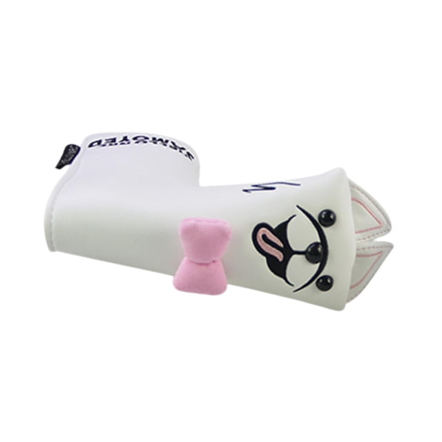 Almencla Golf Putter Cover Inner Lining Waterproof Golf Mallet Putter Headcover L Color Pink