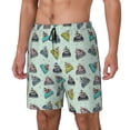thumbnail image 1 of Kdxio Lighthouse Print Mens Swim Shorts with Mesh Lining, Breathable and Quick-Drying, Adjustable Waist, Privacy Pocket-XX-Large, 1 of 6
