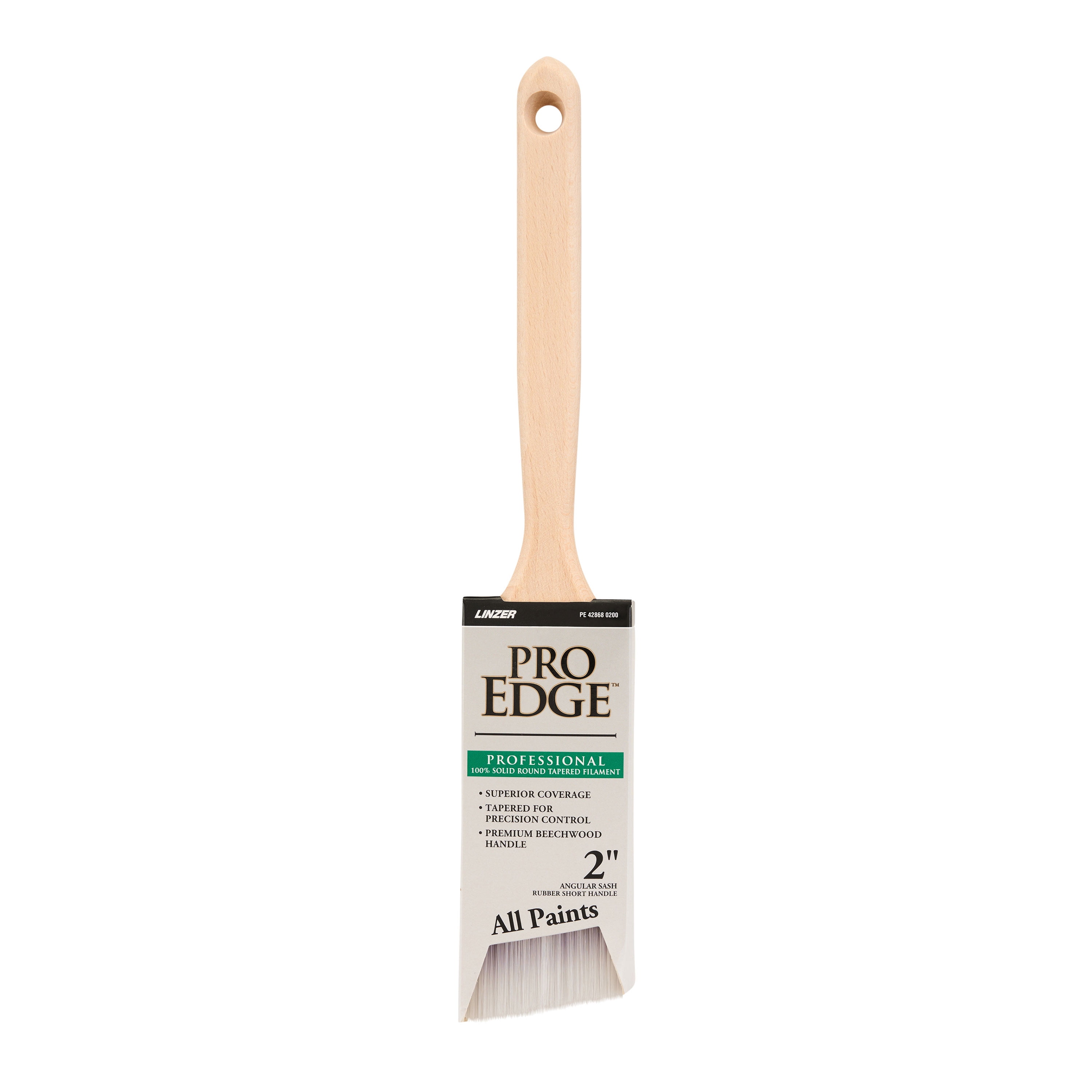 (2 pack) PRO EDGE by Linzer 2" CT Formula Angle Paint Brush with Tapered Design