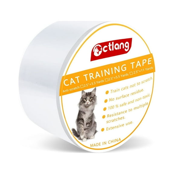 Ghojet Furniture Protectors from Cats Scratch Anti Scratch Cat Training Tape Safe Clear Tape Couch Protectors Sofa Corner Scratching Training Tape for Guard Couch and Furniture