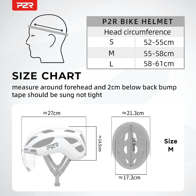 P2R Adult Road Bike Helmet with Mips & Mag-Lens,Magnetic Rear Light, Black,( 55-58CM) - Walmart.com P2R Adult Road Bike Helmet with Mips & Mag-Lens,Magnetic Rear Light, Black,( 55-58CM) - Walmart.com