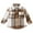 Khaki, variant on Usaibhir Toddler Baby Boy Girl Shirt Flanne Jacket Plaid Long Sleeve Button Down Shirt Kids Fall Winter Shacket Kids Coat
