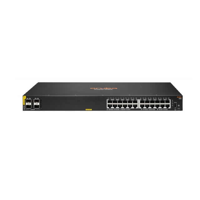 Switch HPE Gigabit Ethernet Aruba 6100, 24 Puertos PoE + 4 Puertos SFP+, 8192 Entradas - Administrable