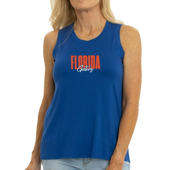 Women's Royal Florida Gators A-Line Hannah High Neck Tank Top