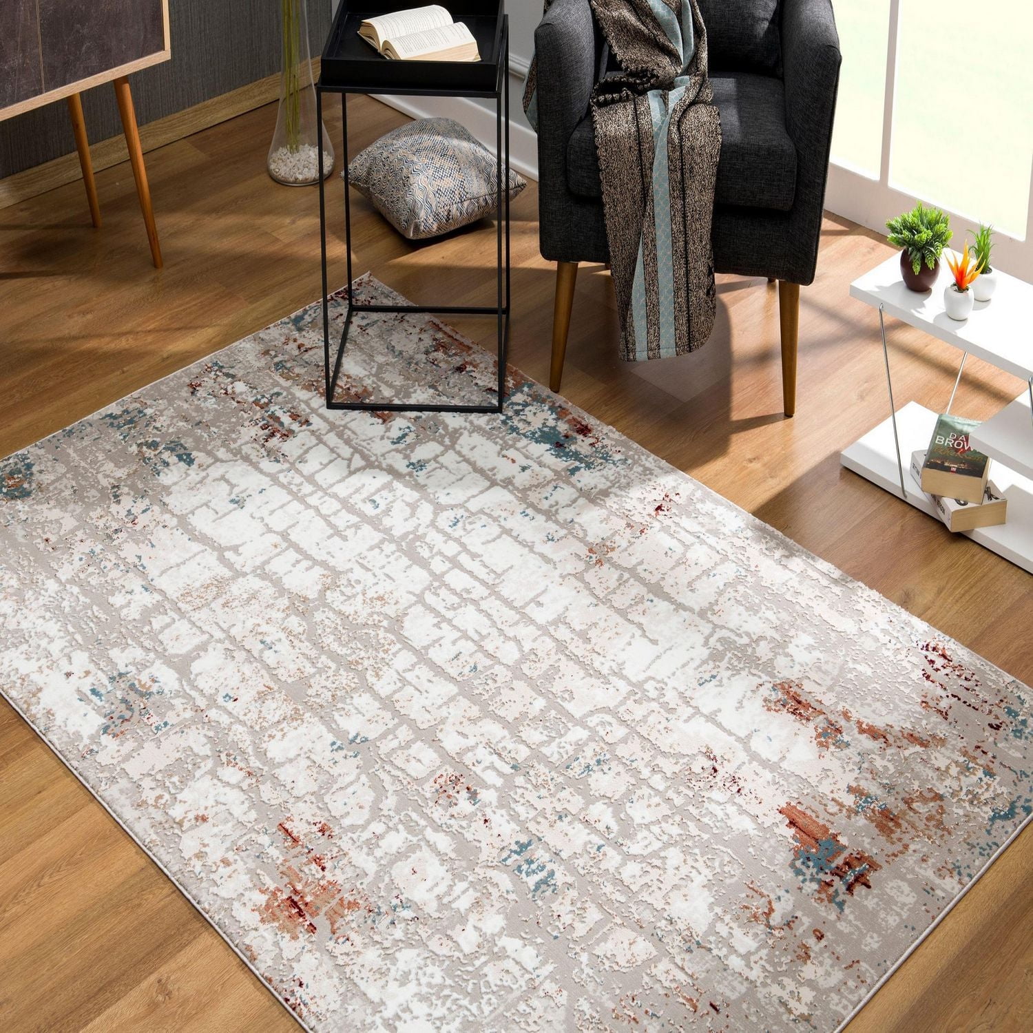 Rug Branch Cascade Collection Modern Abstract Area Rug