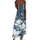 thumbnail image 2 of Puntoco Vestidos Mujer Moda Elegante Verano Casual Sólido V-Cuello Camis Vestido Largo Sin Mangas, 2 of 5