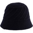 thumbnail image 6 of CoCopeaunts Small Bucket Hat Ladies Foldable Fashion Soft Solid Color Twill Crochet Women Girl Knit Hat Winter Thick Keep Warm, 6 of 8
