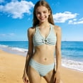 thumbnail image 4 of Kids Beach Bags for Girls Style Solid Color Split Color Splicing Summer Swimsuit for Children Little Girls Swimsuit, 4 of 9