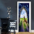 thumbnail image 2 of Autoadhesivo 3D Pintura De Paisaje Etiqueta De Mural Decal DIY Decoración para hogar, 77x200cm S2, 2 of 9