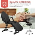 thumbnail image 5 of Dkelincs Massage Esthetician Lash Bed Tattoo Chair for Client, 72" Multipurpose Adjustable Folding Spa Salon Facial Bed, Black, 5 of 7