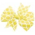 thumbnail image 2 of Mirage Pet 12-07 AC-YW Hair Bow Quatrefoil Alligator Clip, Yellow, 2 of 2