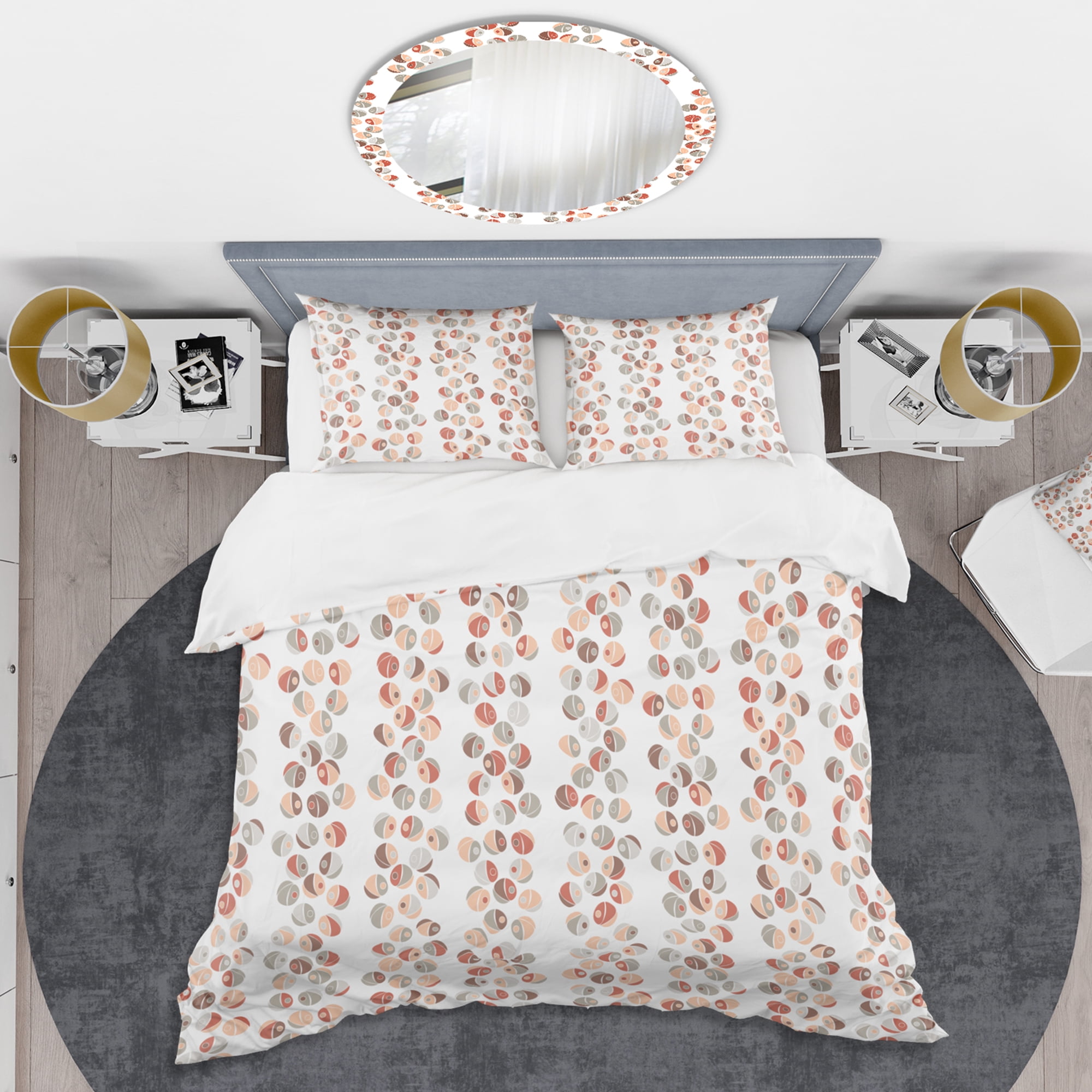 Designart 'Retro Abstract Design XIX' Mid-Century Modern Duvet Cover Set