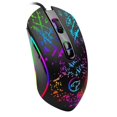 thumbnail image 3 of Ratón para juegos con cable, 6 botones programables, retroiluminación RGB, 3200 DPI ajustable, agarre Ergonomía Óptica PC Computadora Gamer Rat jinwen Ratón USB óptico con cable, 3 of 8