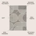 thumbnail image 2 of JONATHAN Y SCN104C-4 Nordby High-Low Geometric Arch Scandi Striped Gray/Cream 4 ft. x 6 ft. Indoor/Outdoor Area Rug, Pet Friendly, Stain Resistant, Easy to Clean, for Patio, Living Room, Bedroom, 2 of 8