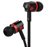 Quality Earbuds High Bass Treble Aluminum Headphones Mic Headset Call Red/Black