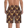 thumbnail image 3 of Naloa Sunflowers with Skull and Hand Men's Beach Shorts, Surfing shorts, Swim trunks, Quick Dry Swim Trunks for Surfing Beach Fun - Medium, 3 of 9