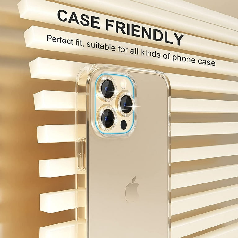 iPhone 13 Pro Max Camera Lens Protector - Glitter Gold - Fits any iPhone 13  Pro and iPhone 13 Pro Max - Optodir Tech