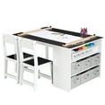 thumbnail image 7 of Litake Storage Outdoor Activity Table and Chair Set, White, 7 of 7