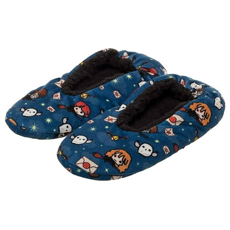 Harry Potter Slippers Allover Chibi Character Design No-Slip Slipper Socks For Women Men