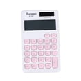 thumbnail image 2 of Summercome Basic Standard Calculators, Small Digital Desktop Calculator with 8-Digit LCD Display, Battery Solar Power Smart Calculator Pocket Size for Kids for Home School (White-Pink), 2 of 9