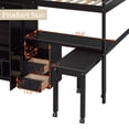 thumbnail image 6 of Duxelifin Full Loft Bed with Desk and Stairs, Wooden Loft Bed with Storage Drawers & Wardrobe, High Loft Bed Frame for Adults Teens- Espresso, 6 of 6