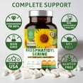 thumbnail image 3 of Premium Phosphatidylserine 400mg, Derived from Sunflower Lecithin, 120 Veg Caps, 3 of 7