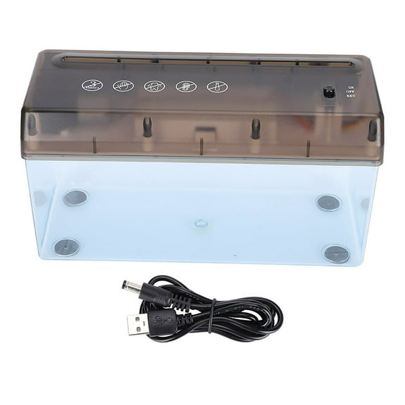 Wide Application Of Environmentally Friendly Portable Usb A6 Electric Paper Cutter, Transparent Waste Paper Basket Offers Convenience