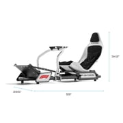 Playseat® Formula Instinct F1® Edition Racing Simulator Cockpit with X-Adapt™ Adjustment, White